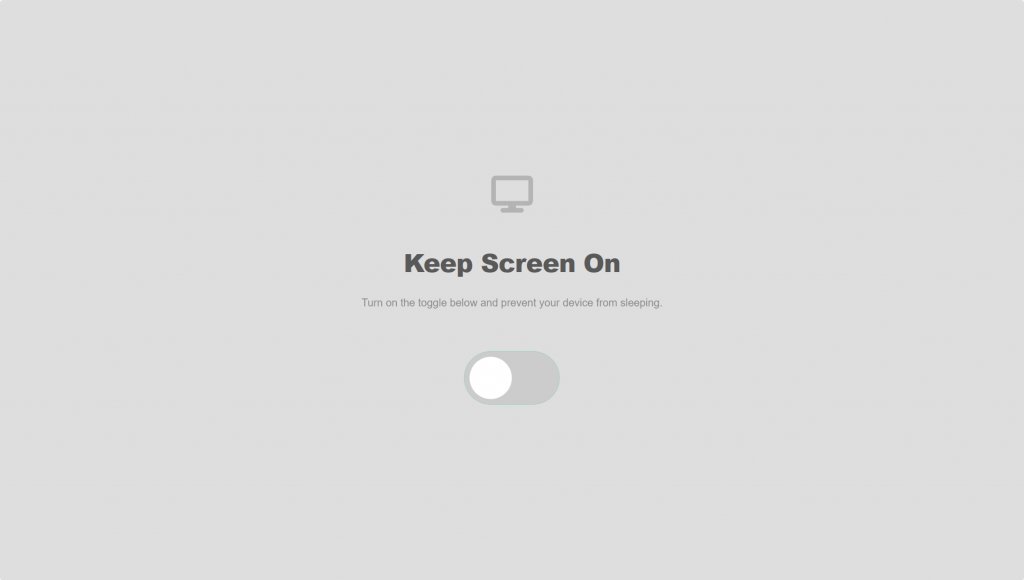 Keep Screen On – 让屏幕常亮